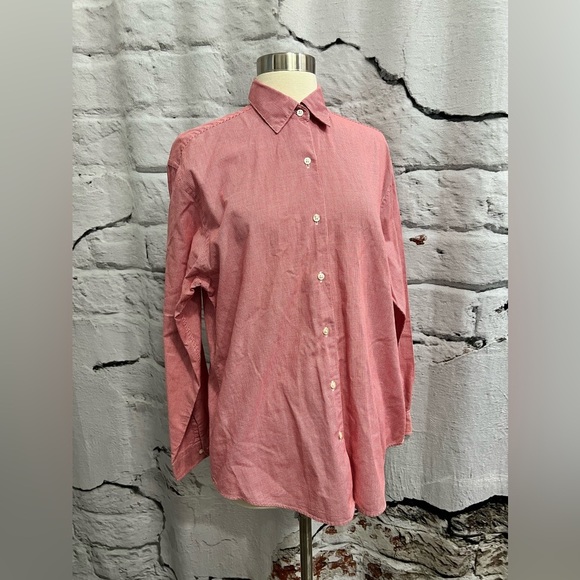 Brooks Brothers‎ Red & White Check Pattern Long Sleeve Button Up Shirt - Picture 1 of 4